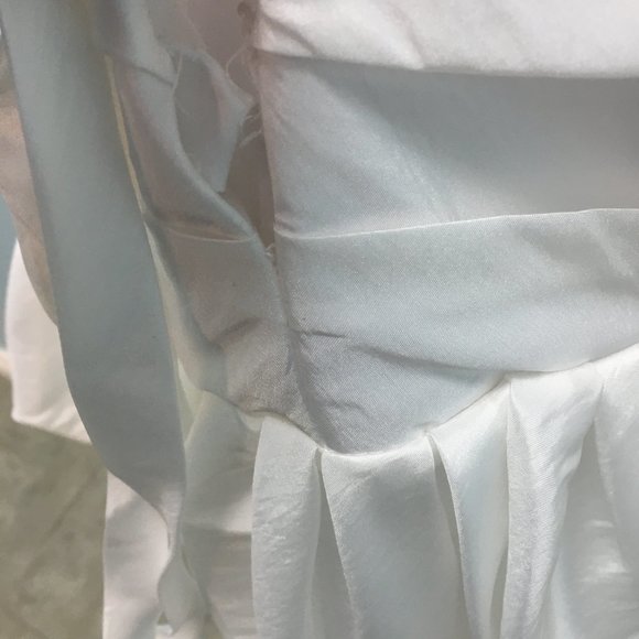 Sample Gorgeous White Wedding Dress, Short sz 4 Corset Bachelorette/Destination - Picture 6 of 6